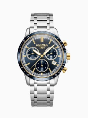 Mercury Chrono 43.5mm Quartz Chronograph Date, small second Blue Sunra