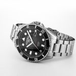 Pro Diver 200 43 mm Quartz Three-Hand Date Black Gradient Dial Silver