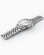 Classico Gents 40 mm Quartz Three-Hand Date White Dial Silver Bracelet