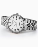 Classico Gents 40 mm Quartz Three-Hand Date White Dial Silver Bracelet