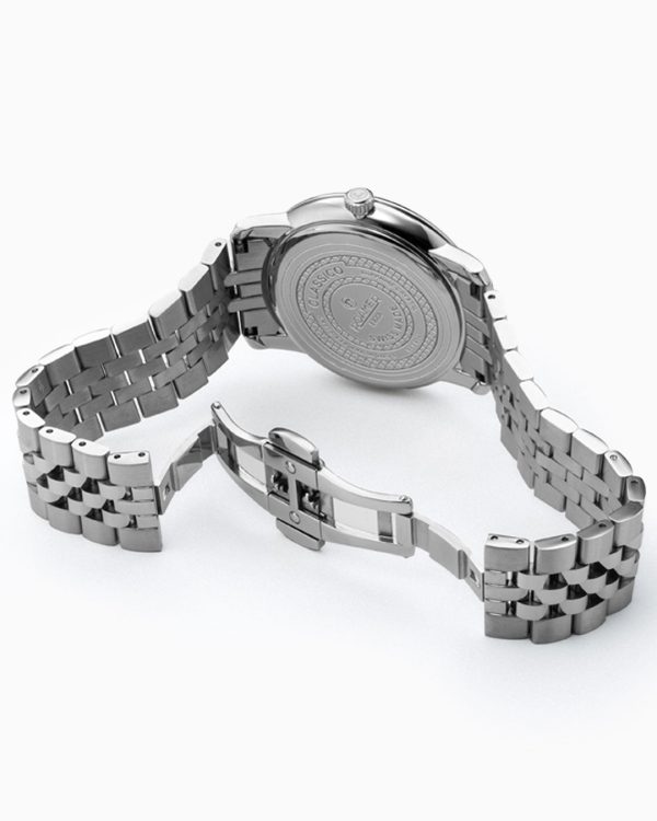 Classico Gents 40 mm Quartz Three-Hand Date Green Sunray Dial Silver B