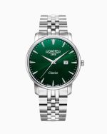 Classico Gents 40 mm Quartz Three-Hand Date Green Sunray Dial Silver B