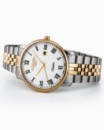 Classico Gents 40 mm Quartz Three-Hand White Dial Date White Dial Gold