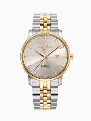 Classico Gents 40 mm Quartz Three-Hand Date Light Grey Sunray Dial Two