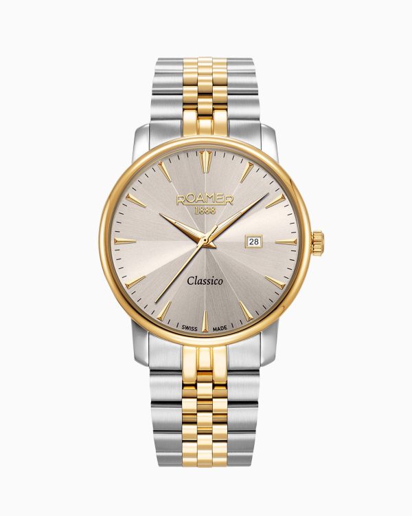 Classico Gents 40 mm Quartz Three-Hand Date Light Grey Sunray Dial Two