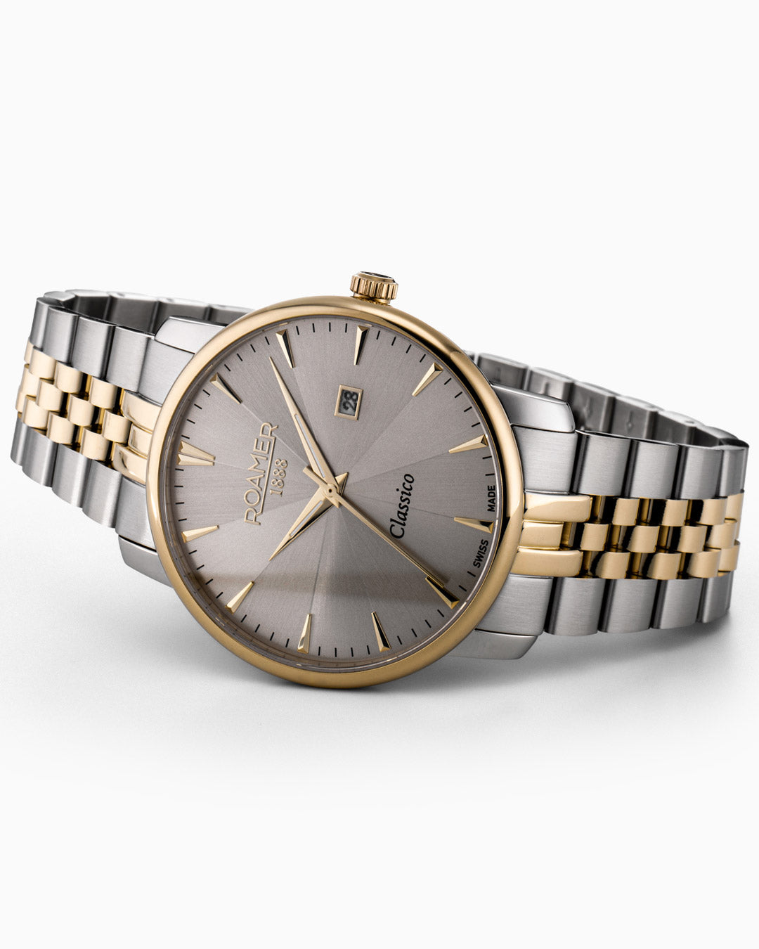 Classico Gents 40 mm Quartz Three-Hand Date Light Grey Sunray Dial Two