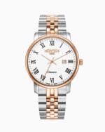Classico Gents 40 mm Quartz Three-Hand White Dial Date White Dial Rose