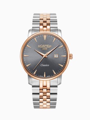 Classico Gents 40 mm Quartz Three-Hand Date Grey Sunray Dial Two-Tone