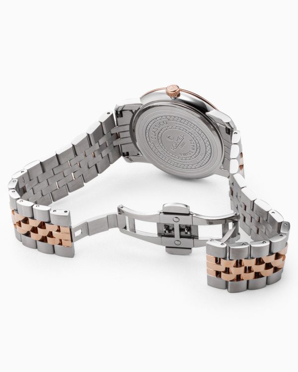 Classico Gents 40 mm Quartz Three-Hand Date Grey Sunray Dial Two-Tone