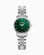 Classico Ladies 30mm Quartz Two-Hand Green Sunray Dial Silver Bracelet