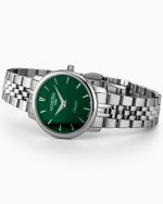 Classico Ladies 30mm Quartz Two-Hand Green Sunray Dial Silver Bracelet