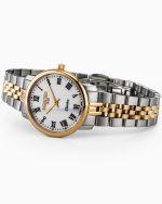Classico Ladies 30mm Quartz Two-Hand White Dial Gold-Silver Tone Brace