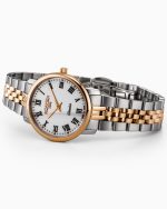 Classico Ladies 30mm Quartz Two-Hand White Dial RoseGold-Silver Tone B