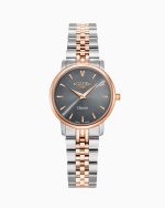 Classico Ladies 30mm Quartz Two-Hand Grey Dial Two-Tone Bracelet Sapph