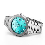 R8 Gents 41mm Quartz Three-Hand Date Light Blue Dial Silver Bracelet S