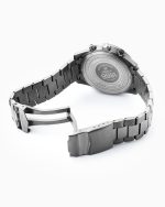 Helios Power 43.5mm Solar powered Chronograph Date Black Sunray Gun co