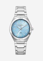 EOS Classic 34mm Quartz Three-Hand Lightblue Dial Silver Bracelet Sapp