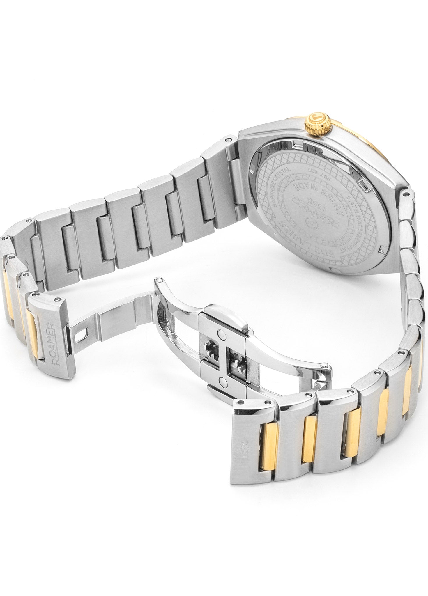 EOS Classic 34mm Quartz Three-Hand White MOP Dial Two-Tone Bracelet Sa