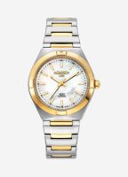 EOS Classic 34mm Quartz Three-Hand White MOP Dial Two-Tone Bracelet Sa