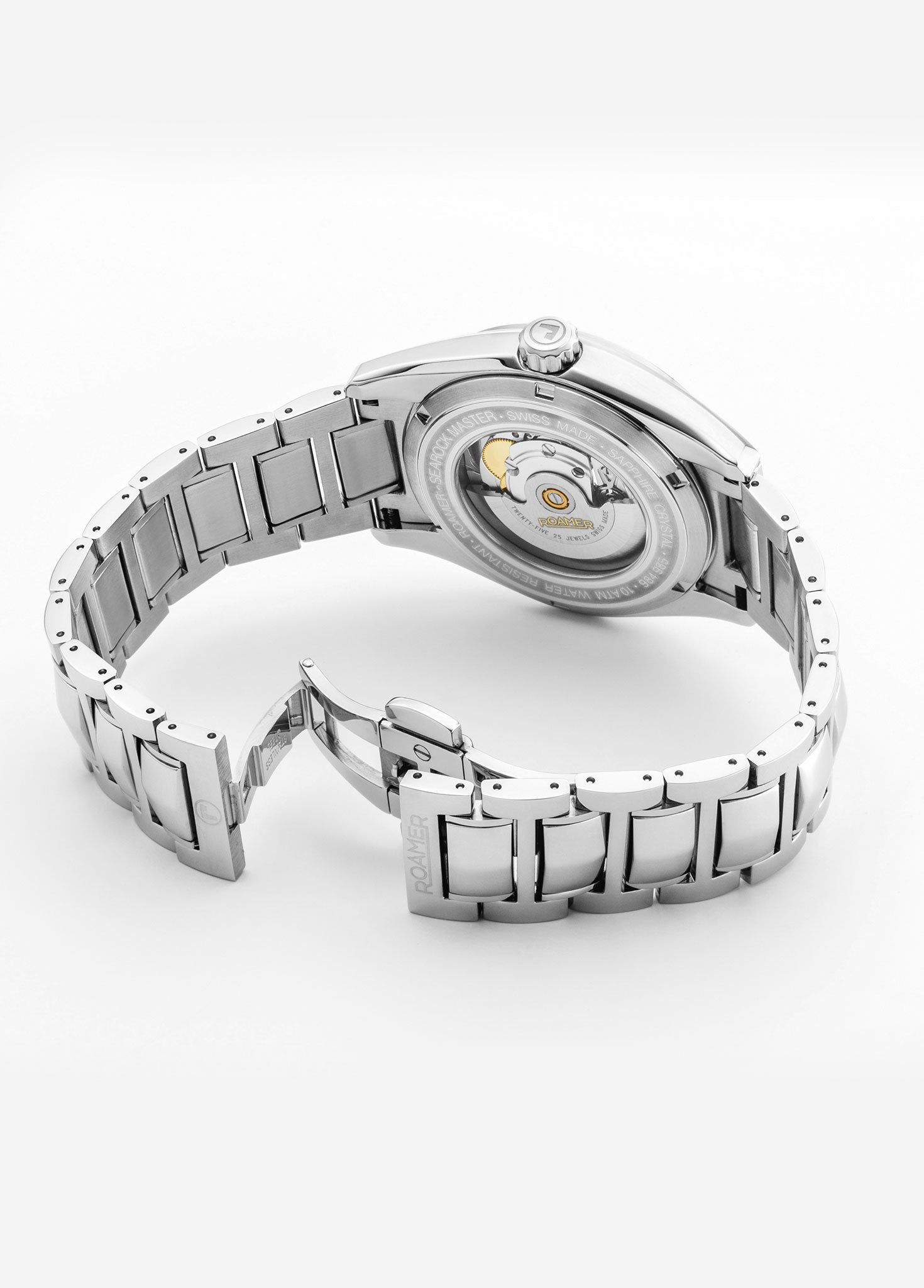 Searock Master 42 mm Automatic Three-Hand Date Blue Sunray Dial Silver