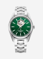 Searock Master 42 mm Automatic Three-Hand Date Green Sunray Dial Silve