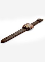 Mechano 42 mm Self-Winding Three-Hand Brown + Gold Bracelet Leather St