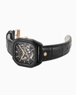 Mechano 42mm Self-Winding Three-Hand Black + Gold Bracelet and Leather