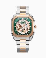 Mechano 42mm Self-Winding Three-Hand Green Dial Two-Tone Bracelet Leat