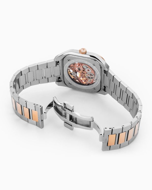 Mechano 42mm Self-Winding Three-Hand Green Dial Two-Tone Bracelet Leat