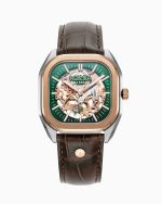 Mechano 42mm Self-Winding Three-Hand Green Dial Two-Tone Bracelet Leat