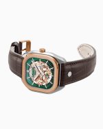 Mechano 42mm Self-Winding Three-Hand Green Dial Two-Tone Bracelet Leat