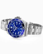 Premier 42 mm Automatic Three-Hand Date Blue Sunray Dial Silver Bracel