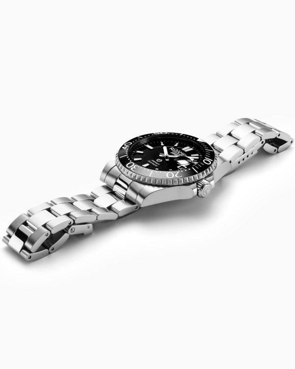 Premier 42 mm Automatic Three-Hand Date Black Sunray Dial Silver Brace