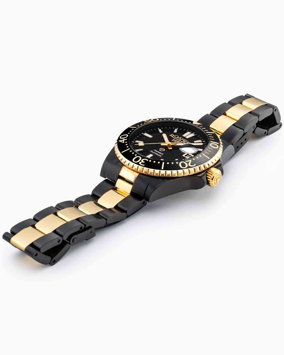 Premier 42 mm Automatic Three-Hand Date Black Dial Two-tone Bracelet S