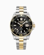 Premier 42 mm Automatic Three-Hand Date Black Sunray Dial Two-Tone Bra