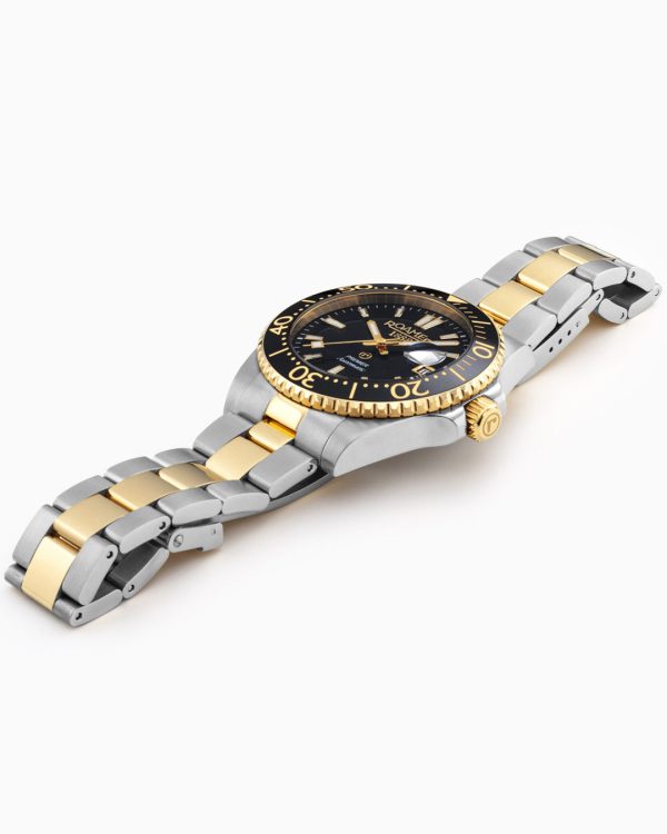 Premier 42 mm Automatic Three-Hand Date Black Sunray Dial Two-Tone Bra