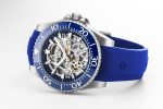 Premier Skeleton 42 mm Automatic Three-Hand Blue Dial Silver Bracelet