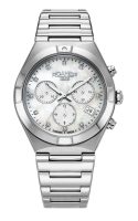 Eos Ladies Chrono 38mm Quartz Chronograph Date White Mop Dial Silver B