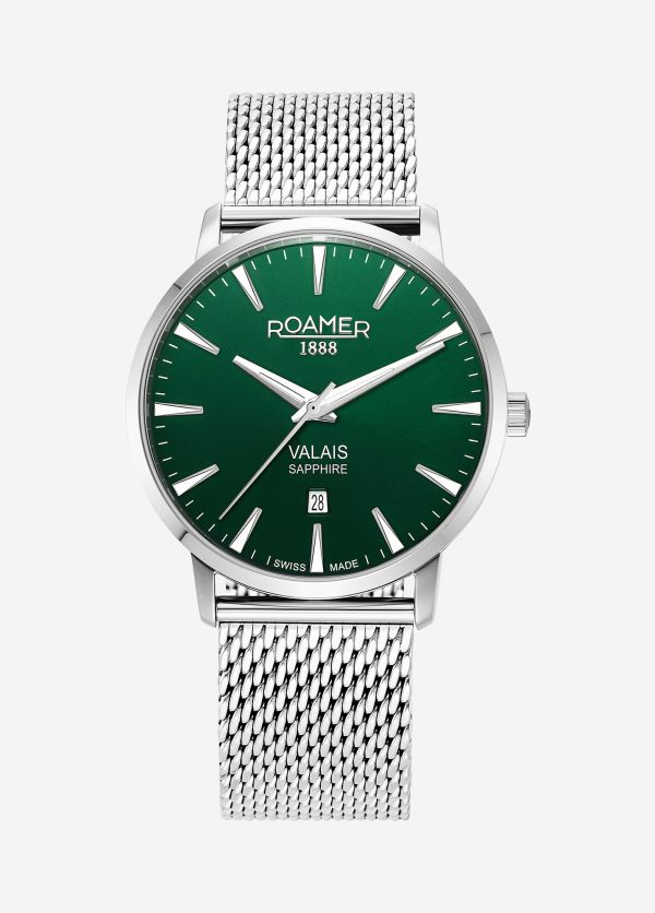 Valais Gents Interchangeable Box Set 42mm Quartz Three-Hand Date Green