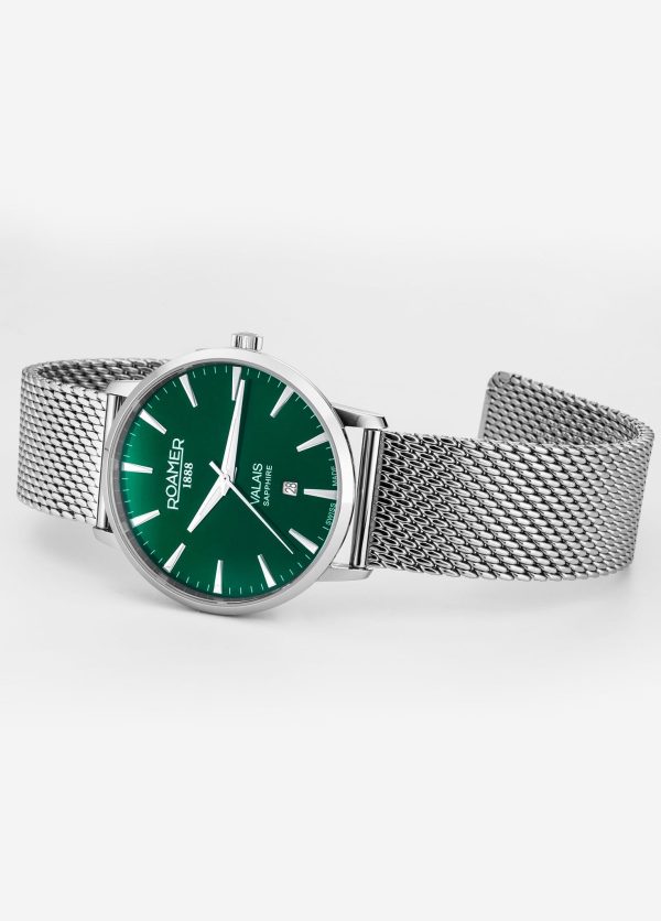 Valais Gents Interchangeable Box Set 42mm Quartz Three-Hand Date Green