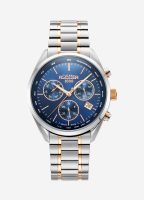 Pro Chrono 42mm Quartz Chronograph Date Blue Sunray Dial Two-Tone Brac