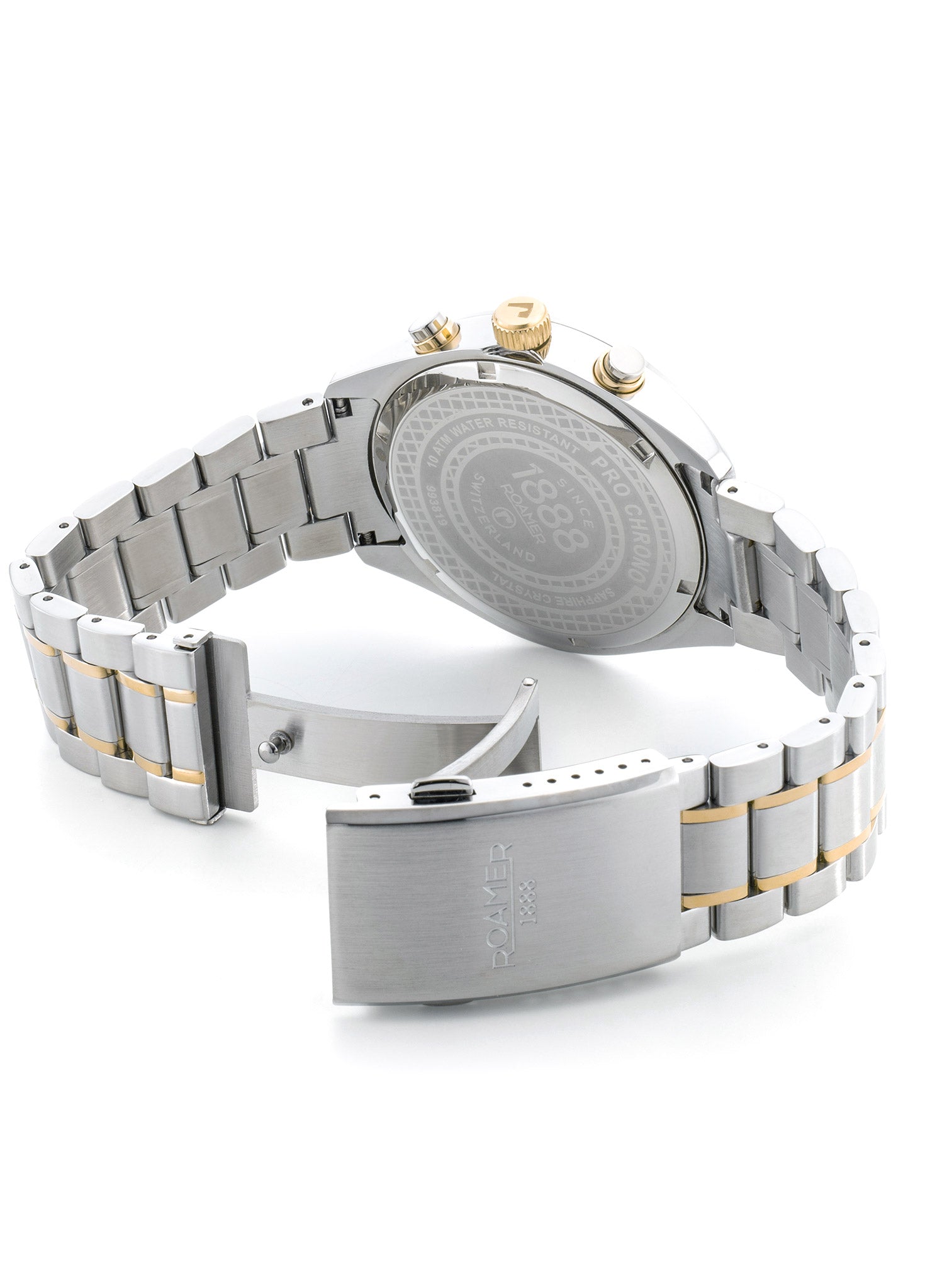 Pro Chrono 42mm Quartz Chronograph Date Green Sunray Dial Two-Tone Bra