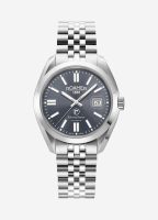 Montalbano Gents 41.5mm Automatic Three-Hand Date Grey Sunray Dial Sil