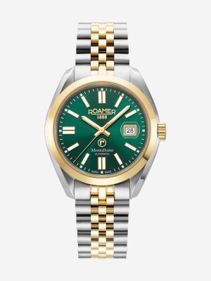 Montalbano Gents 41.5 mm Automatic Three-Hand Date Green Sunray Dial T