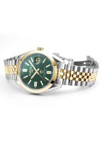 Montalbano Gents 41.5 mm Automatic Three-Hand Date Green Sunray Dial T