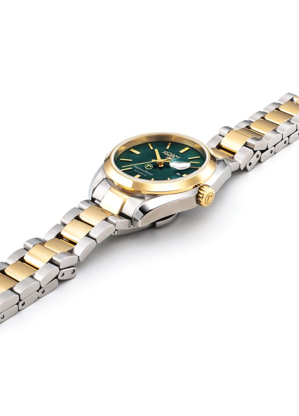 Montalbano Ladies 31mm Automatic Three-Hand Date Green MOP Dial Two-To