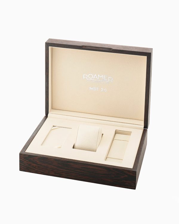 Mechano 42 mm Self-Winding Three-Hand Brown + Gold Bracelet Leather St