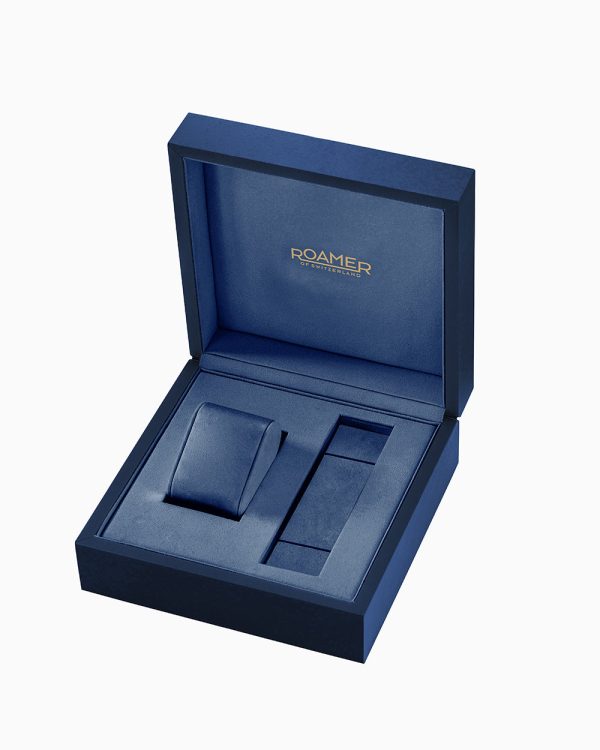 Valais Gents Interchangeable Box Set 42mm Quartz Three-Hand Date Blue